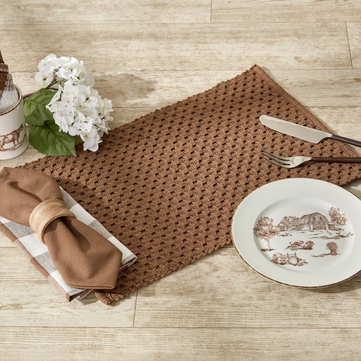Chadwick in Brown Placemat Set of 2