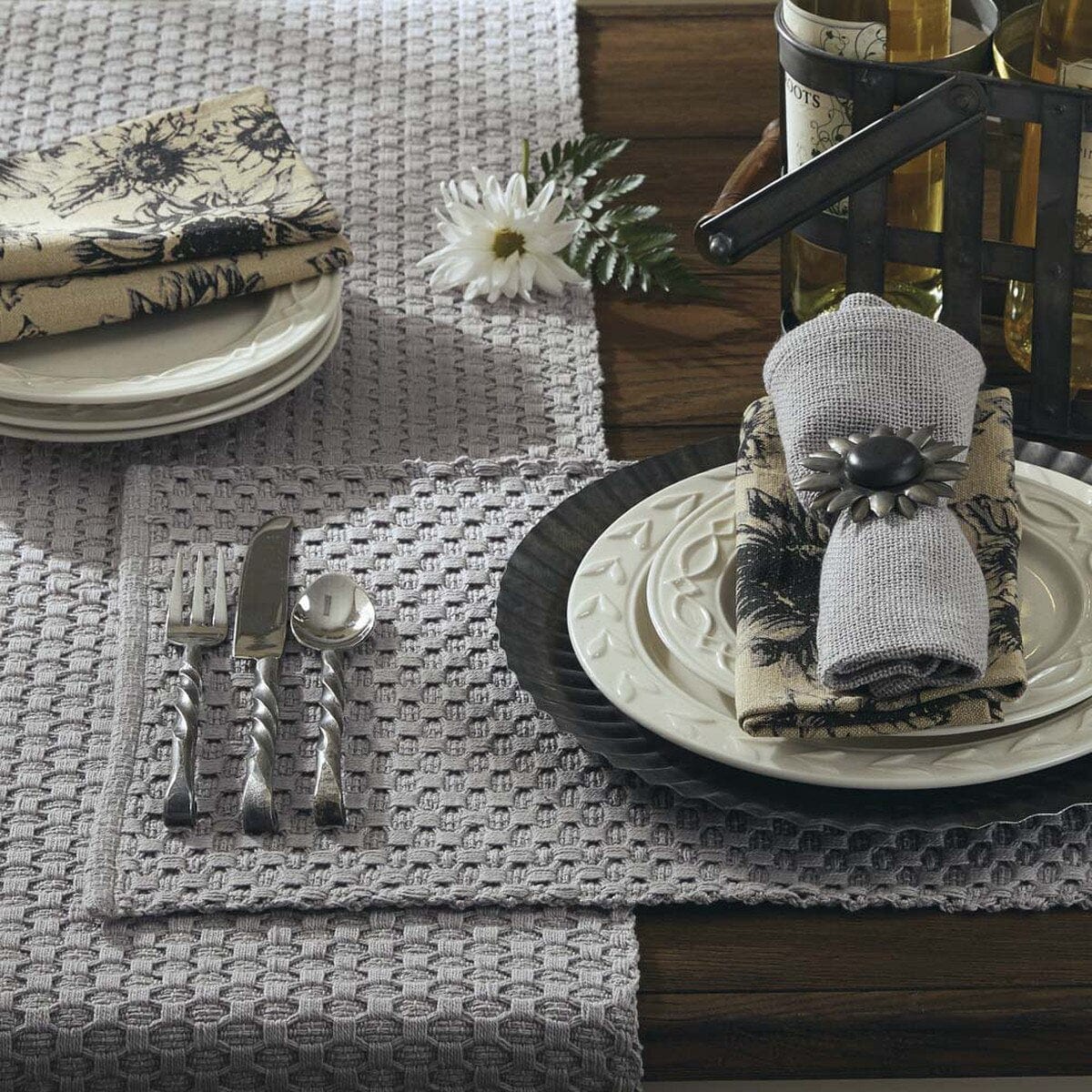 Park Designs Table Runner Chadwick In Mist Table Runner 54" Long