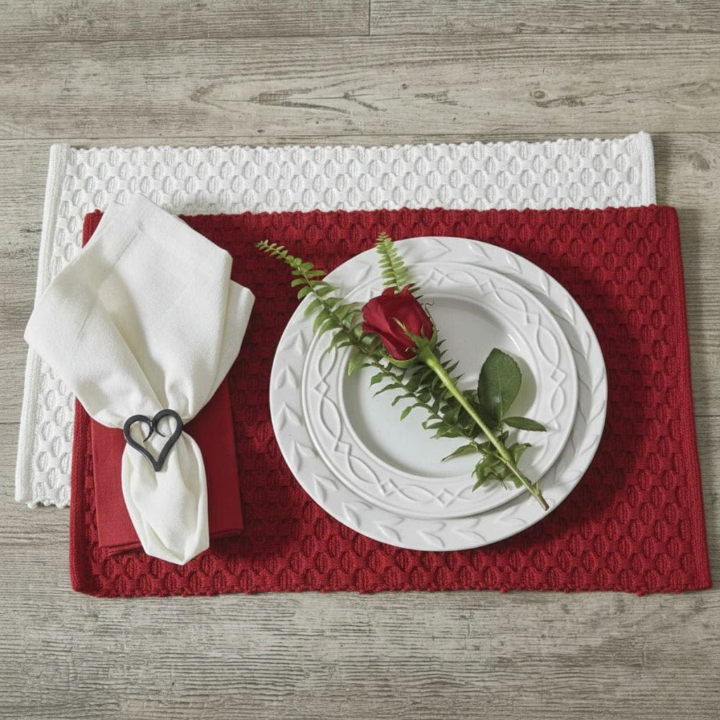 Chadwick in Red Placemat Set of 2 762242403932 - The Village Merchant