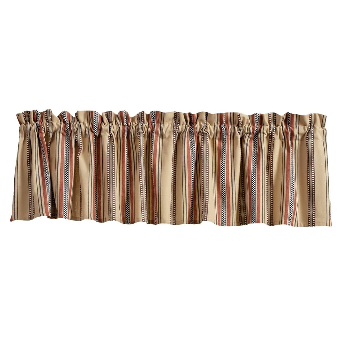 Chamois Stripe Valance Unlined-Park Designs-The Village Merchant
