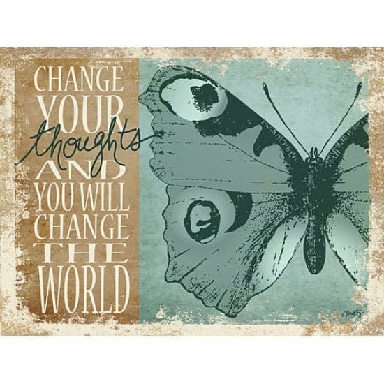 Penny Lane Publishing Change Your Thoughts By Misty Michelle Art Print - 12 X 16