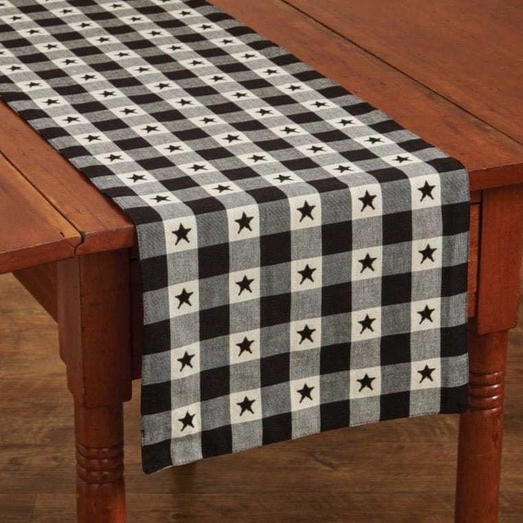 Checkerboard Star Table Runner 54" Long-Park Designs-The Village Merchant