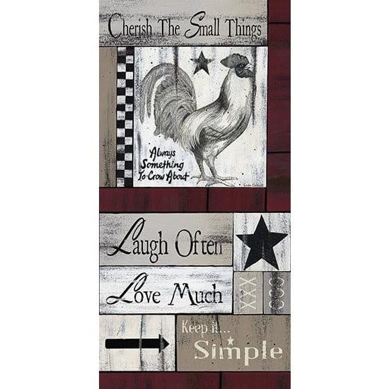 Penny Lane Publishing Cherish The Small Things By Linda Spivey Art Print - 9 X 18