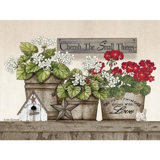 Cherish The Small Things Geraniums By Linda Spivey Art Print - 12 X 16-Penny Lane Publishing-The Village Merchant