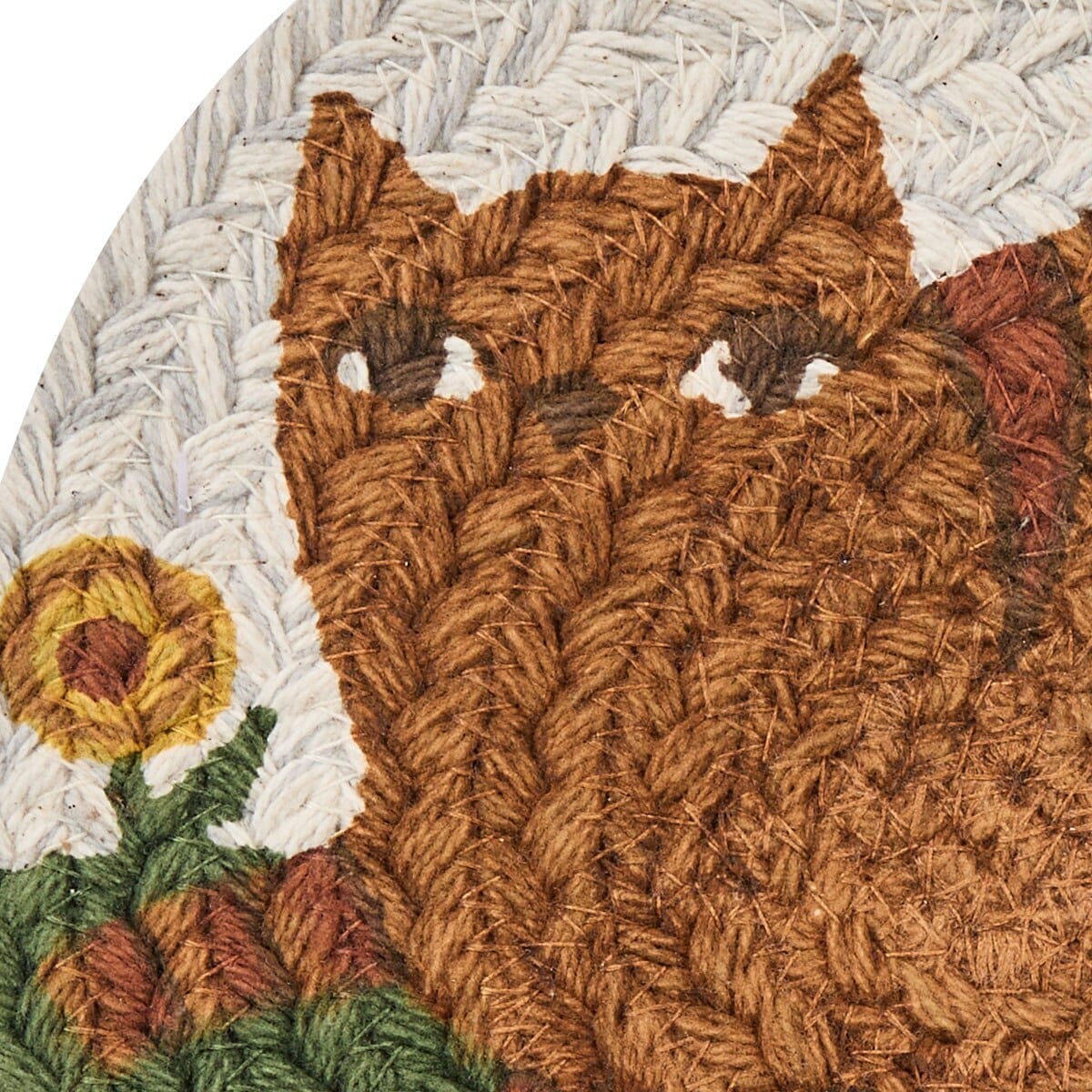 Park Designs Trivet Cheshire Braided & Printed Trivet 8" Diameter Round Set of 2