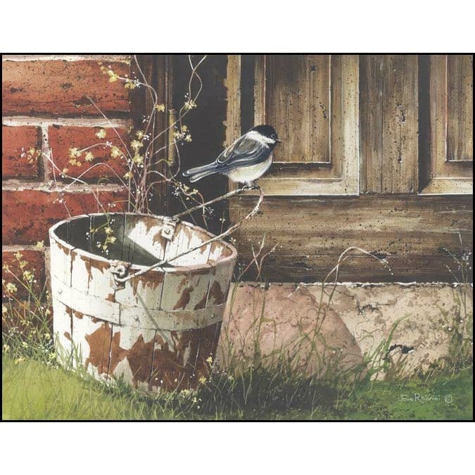 Chickadee At The Door By John Rossini Art Print - 12 X 16-Penny Lane Publishing-The Village Merchant