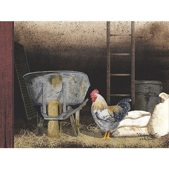 Penny Lane Publishing Chicken Feed By Billy Jacobs Art Print - 12 X 16