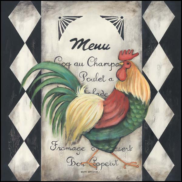 Chicken On The Menu I By Cat Bachman Art Print - 12 X 12-Penny Lane Publishing-The Village Merchant