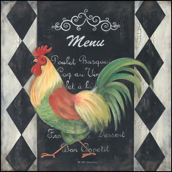 Chicken On The Menu II By Cat Bachman Art Print - 12 X 12-Penny Lane Publishing-The Village Merchant