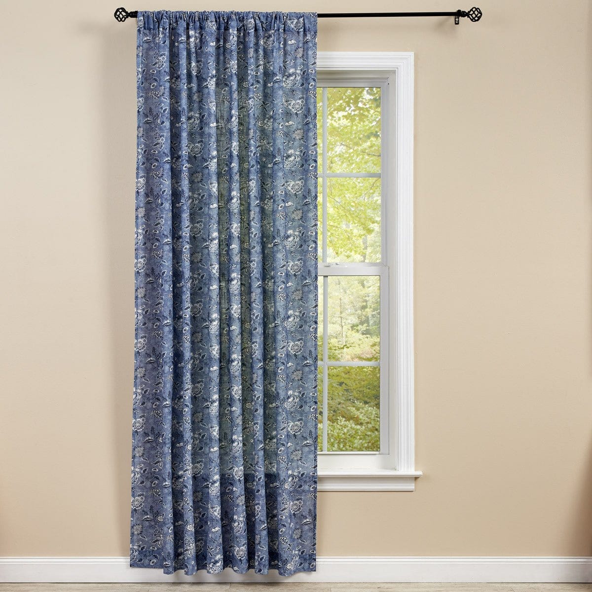 Chinois Printed Panel - Single 84" Long Unlined-Park Designs-The Village Merchant