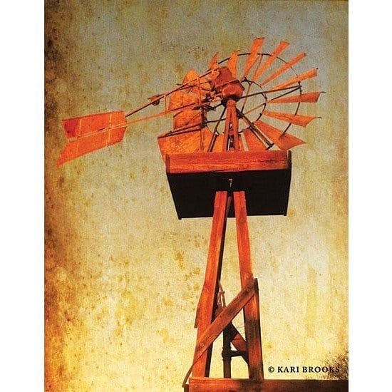 Penny Lane Publishing Chip's Windmill By Kari Brooks Art Print - 12 X 16