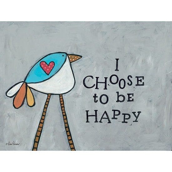 Penny Lane Publishing Choose Happy By Lisa Larson Art Print - 9 X 12