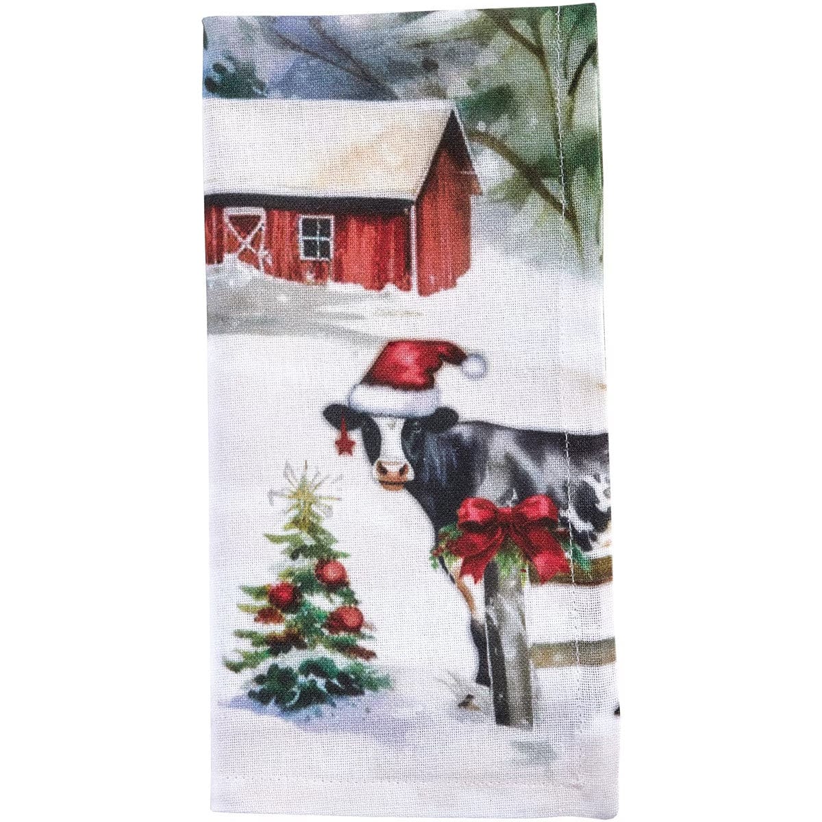 Christmas At The Farm Printed Napkin Set of 2