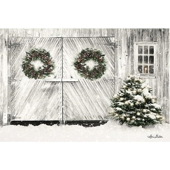 Christmas Barn Doors By Lori Deiter Art Print - 12 X 18-Penny Lane Publishing-The Village Merchant