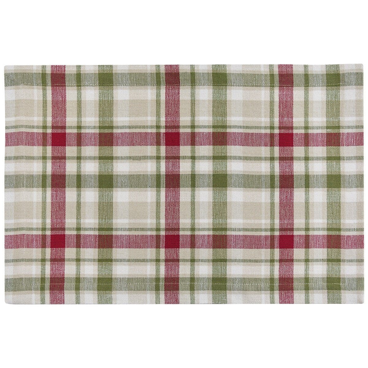 Christmas Barn Plaid Placemat Set of 2