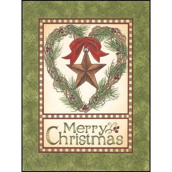 Christmas Barn Star By Linda Spivey Art Print - 12 X 16-Penny Lane Publishing-The Village Merchant