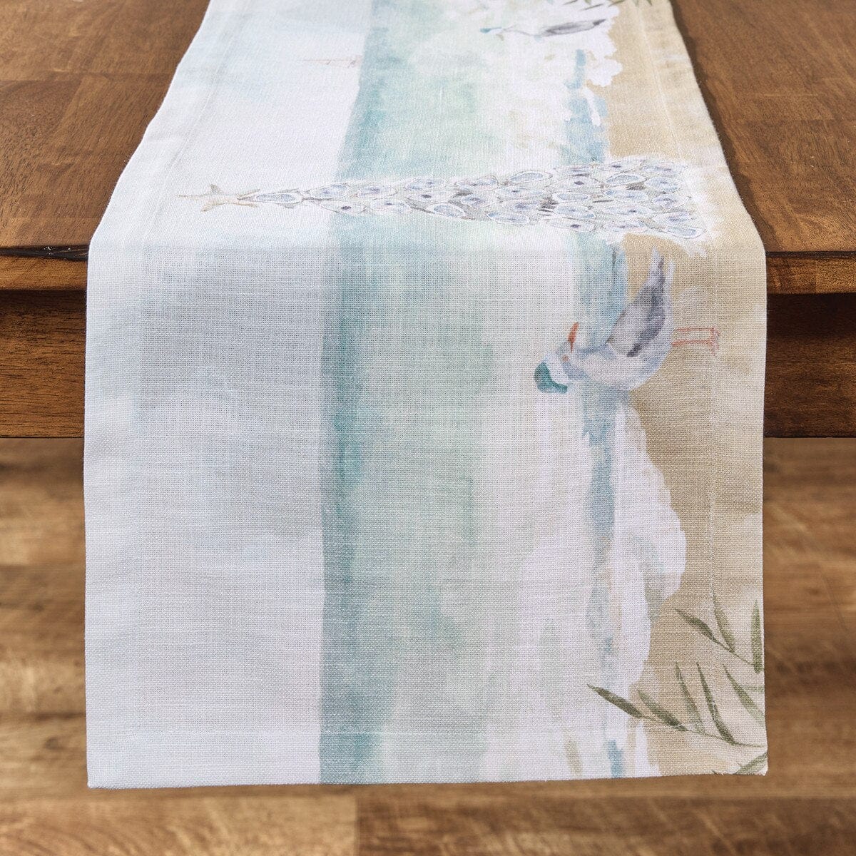 Christmas By The Sea Printed Table Runner 36" Long