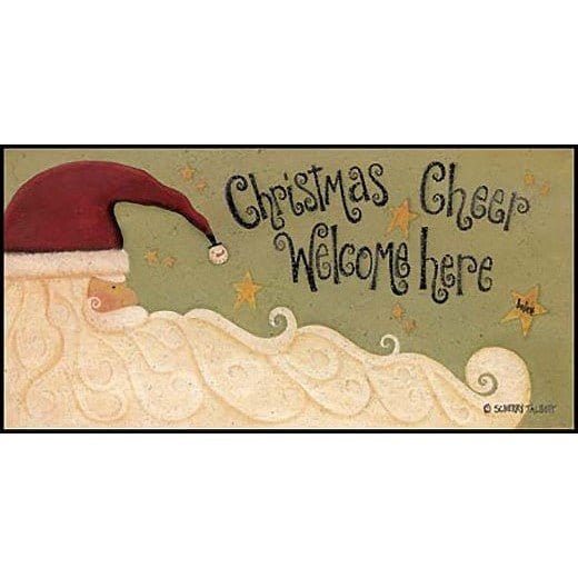 Christmas Cheer Welcome Here By Scherry Talbott Art Print - 3.5 X 7-Penny Lane Publishing-The Village Merchant