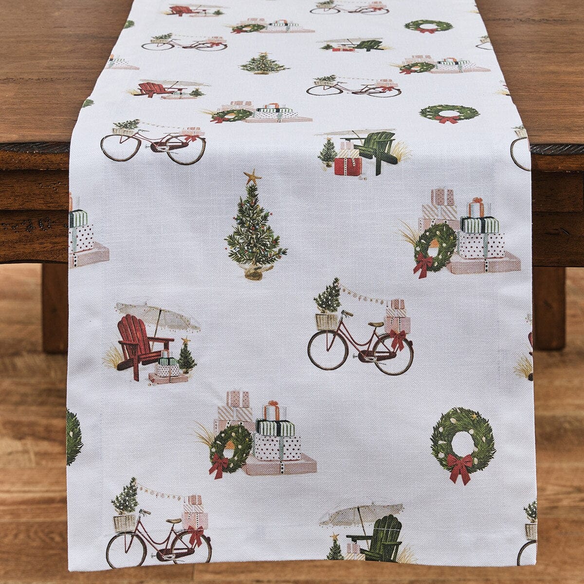 Christmas Coast Printed Table Runner 72" Long
