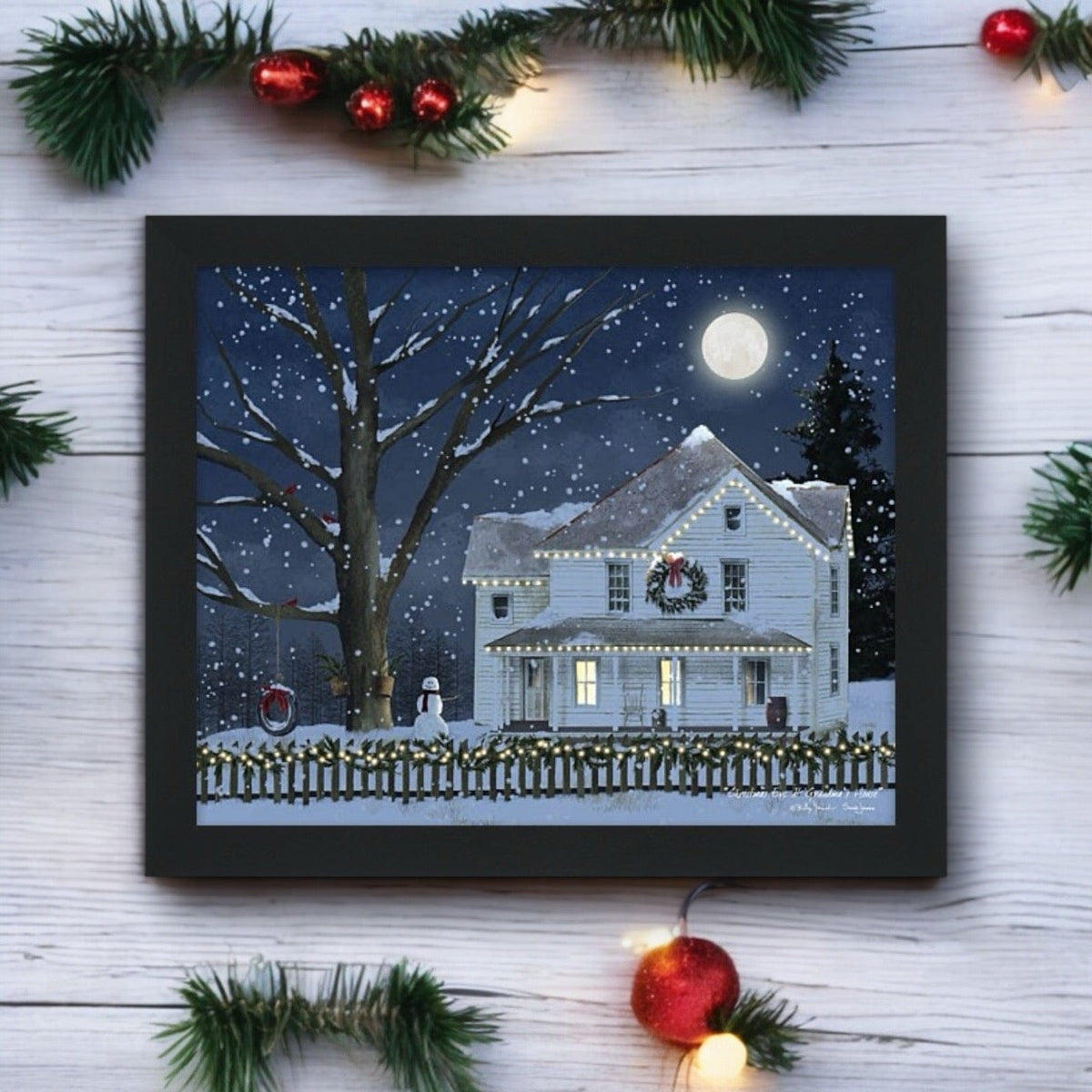 &quot;Christmas Eve At Grandma&#39;s House&quot; By Billy &amp; Sara Jacobs Art Print | Framed Print