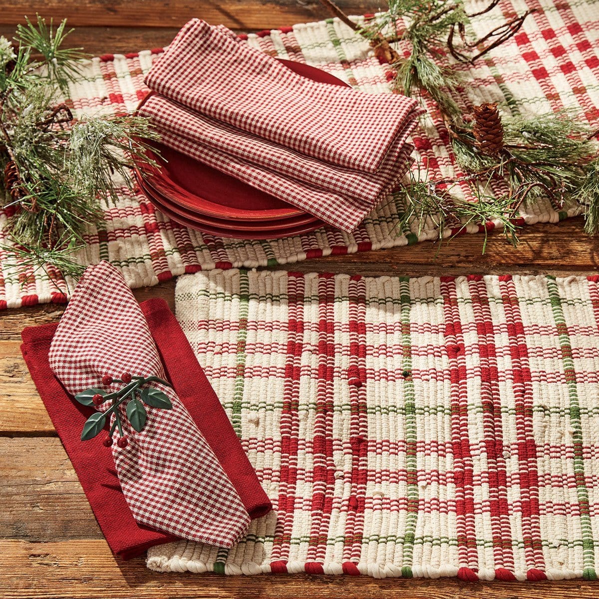 Christmas Memories Chindi Table Runner 54&#39;&#39; Long-Park Designs-The Village Merchant