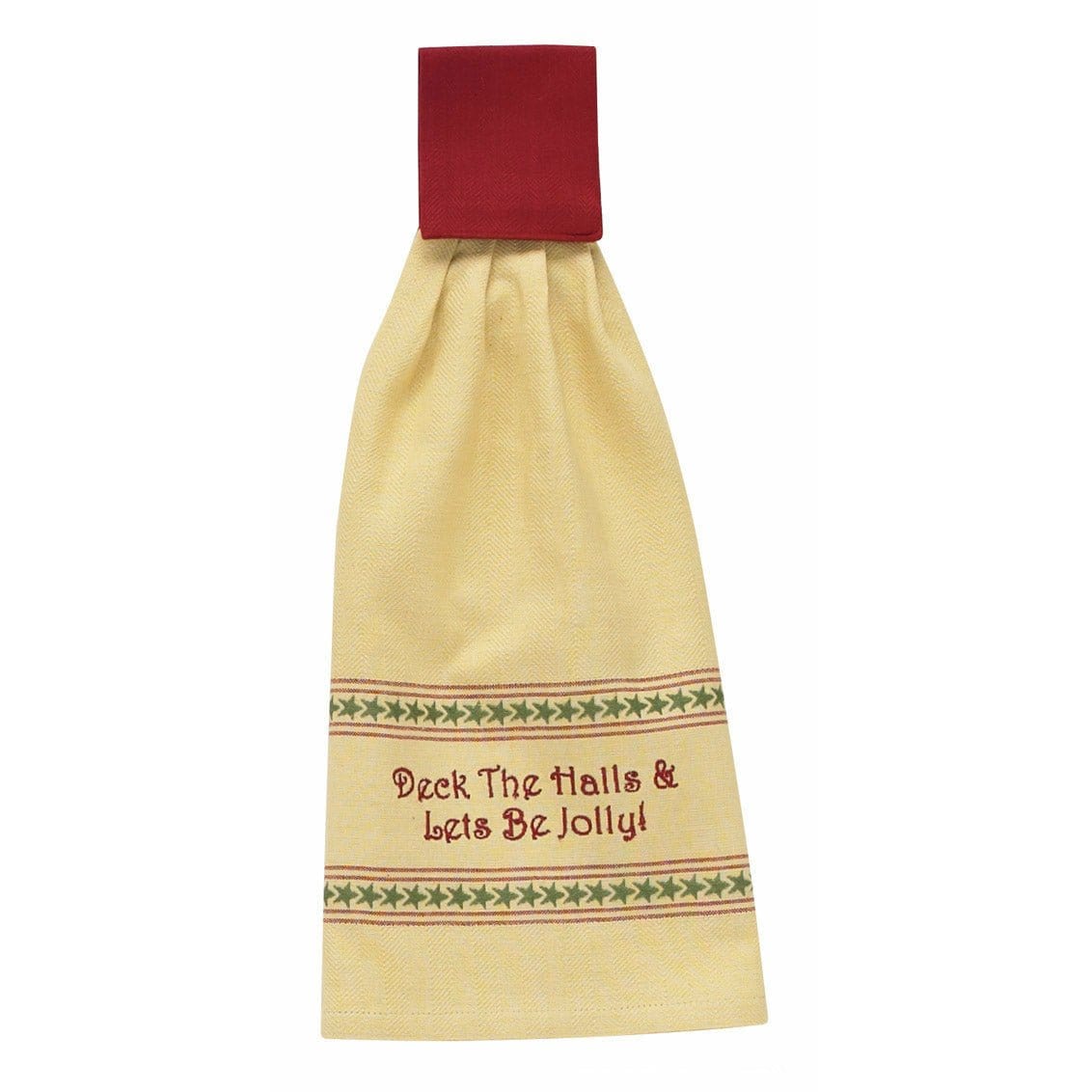 Christmas Past Deck The Halls And Let's Be Jolly Hand Towel-Park Designs-The Village Merchant