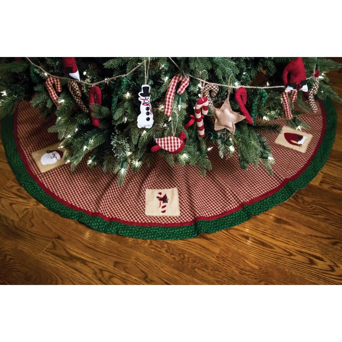 Christmas Sampler Tree Skirt 60&quot; Diameter Round-Park Designs-The Village Merchant