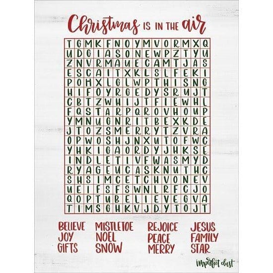 Christmas Word Search By Imperfect Dust Art Print - 12 X 16-Penny Lane Publishing-The Village Merchant