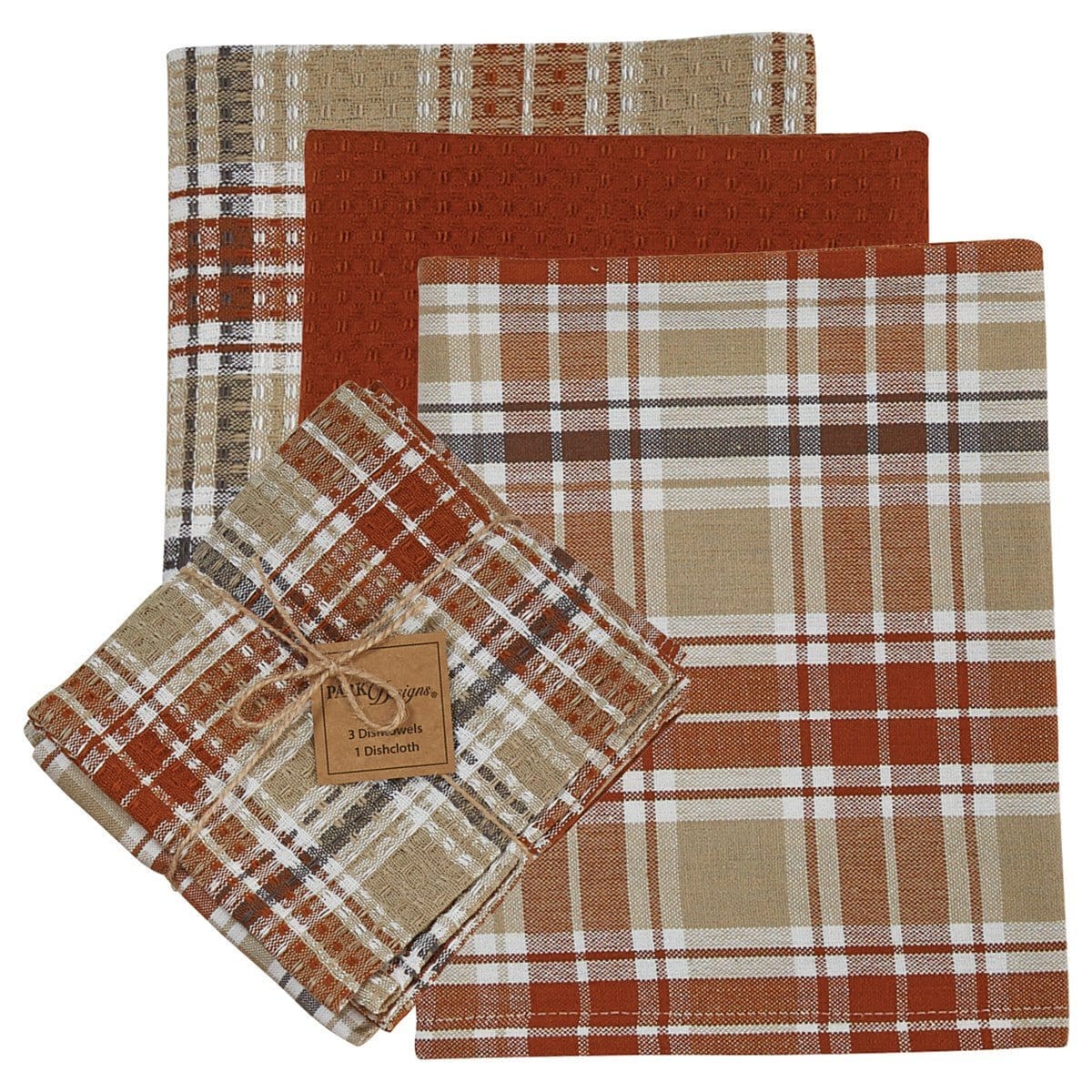 Cinnabar Dishtowel &amp; Dishcloth Set-Park Designs-The Village Merchant