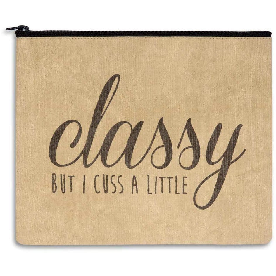 Classy But I Cuss A Little Travel / Makeup Bag-CTW Home-The Village Merchant