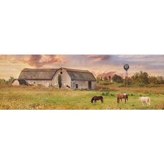 Penny Lane Publishing Clayton Barnyard By Lori Deiter Art Print - 12 X 36