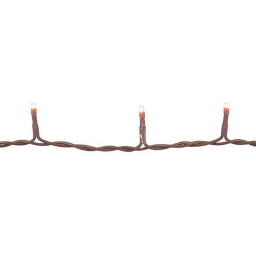 Clear Bulbs - Brown Cord 35 Count Set Light String / Set - Teeny Rice Bulbs-Wholesale Home Decor-The Village Merchant