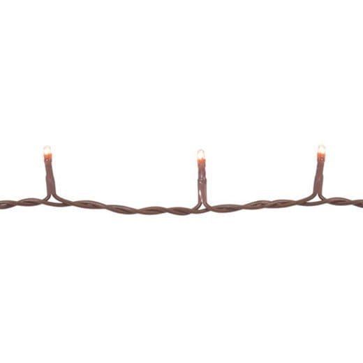 Clear Bulbs - Brown Cord 50 Count Set Light String / Set - Teeny Rice Bulbs-Wholesale Home Decor-The Village Merchant