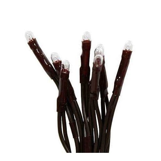 Clear Bulbs - Brown Cord 50 Count Set Light String / Set - Teeny Rice Bulbs-Wholesale Home Decor-The Village Merchant