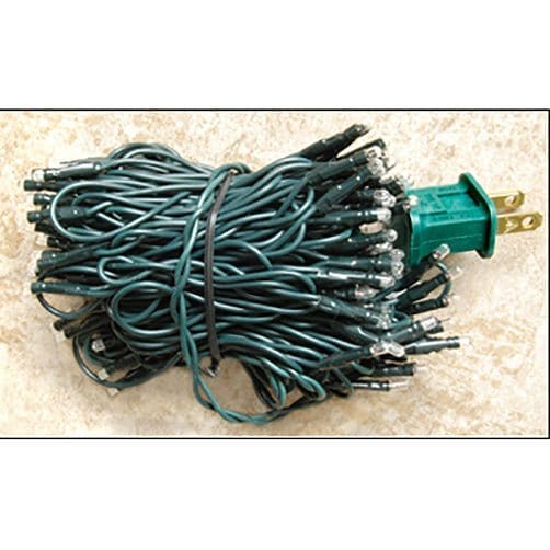 Clear Bulbs - Green Cord 140 Count Set - Multi Function Twinkle Light String / Set - Teeny Rice Bulbs-Wholesale Home Decor-The Village Merchant