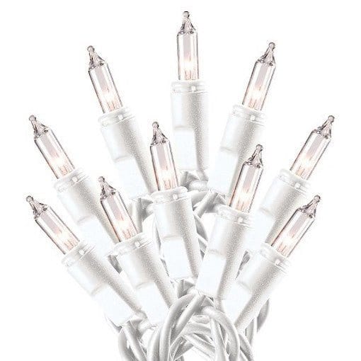 Clear Bulbs - White Cord 35 Count Set Light String / Set - Miniature Bulbs-Craft Wholesalers-The Village Merchant