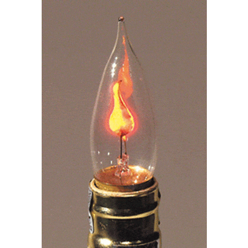 Clear Glass - Flicker 3 Watt - Pack Of 1 Light Bulb Standard Socket - A Homestead Shoppe-The Village Merchant