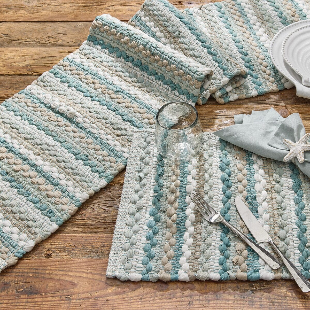 Coastal Chindi Table Runner 72" Long