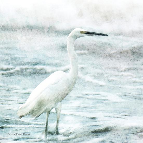 Penny Lane Publishing Coastal Heron By Bluebird Barn Art Print - 12 X 12