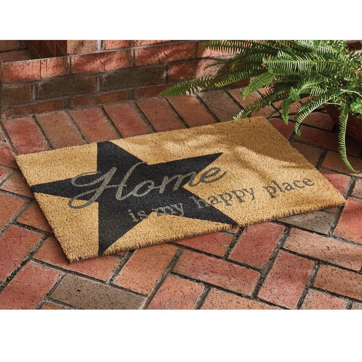 Coir Home Is My Happy Place Doormat-Park Designs-The Village Merchant