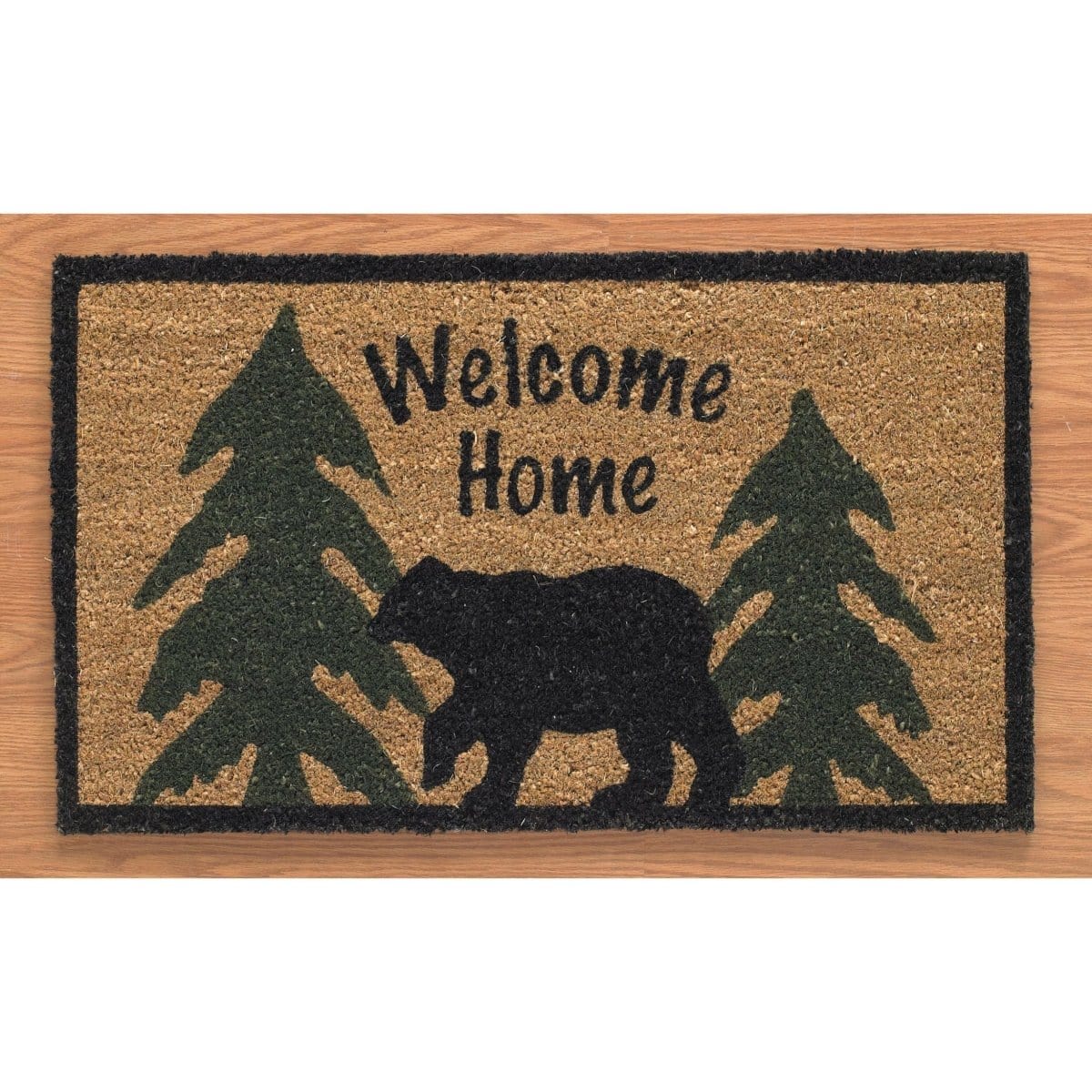 Coir Welcome Home Black Bear Doormat-Park Designs-The Village Merchant