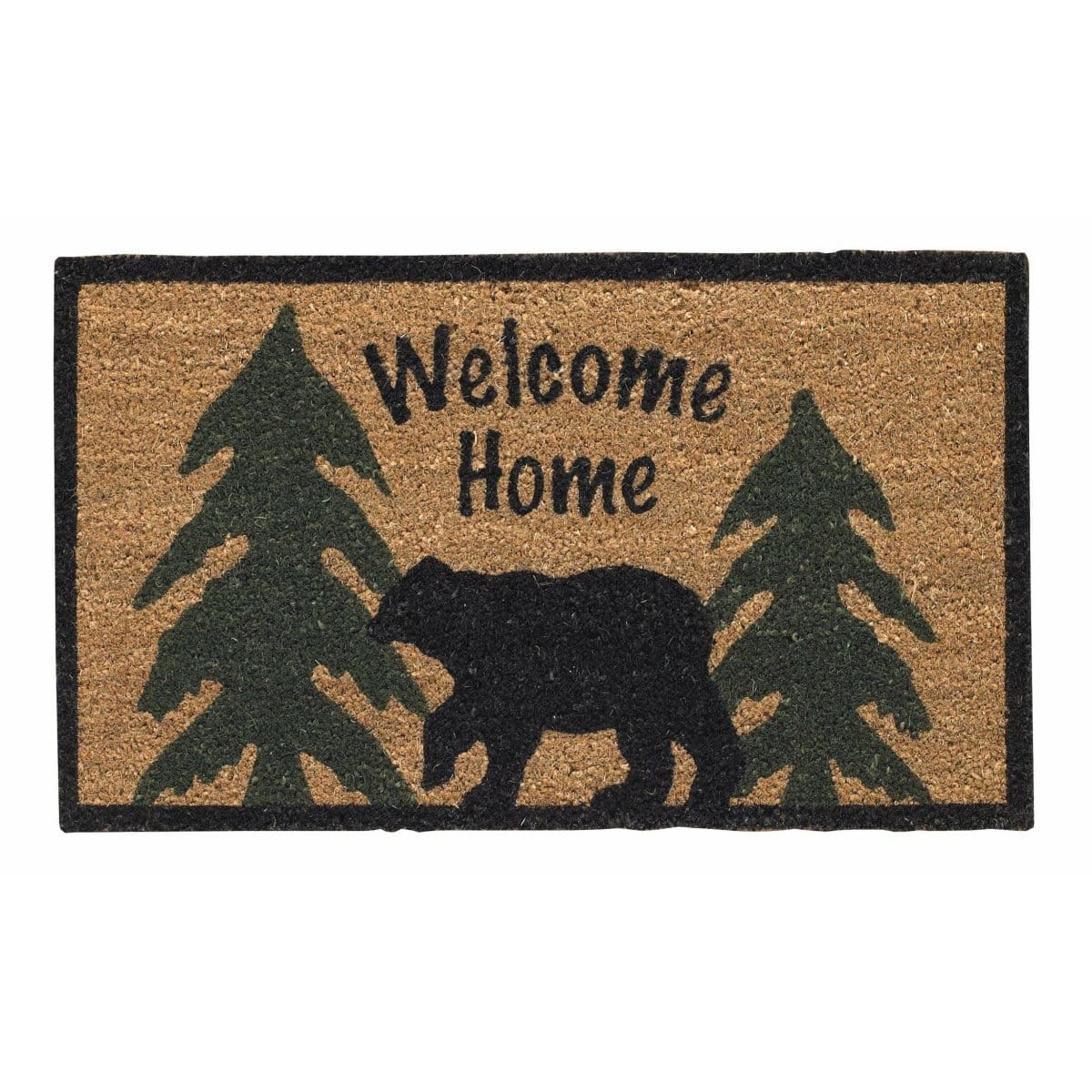 Coir Welcome Home Black Bear Doormat-Park Designs-The Village Merchant