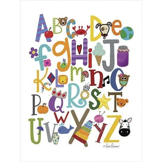 Colorful Alphabet By Lisa Larson Art Print - 12 X 16-Penny Lane Publishing-The Village Merchant