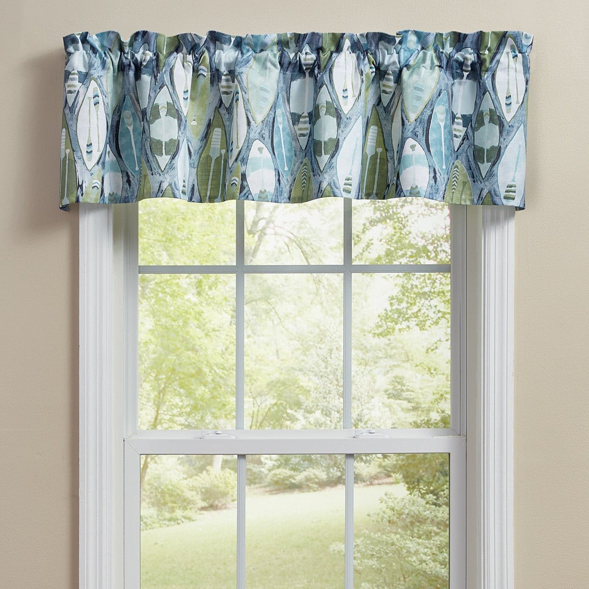 Colorful Canoes Printed Valance Unlined-Park Designs-The Village Merchant