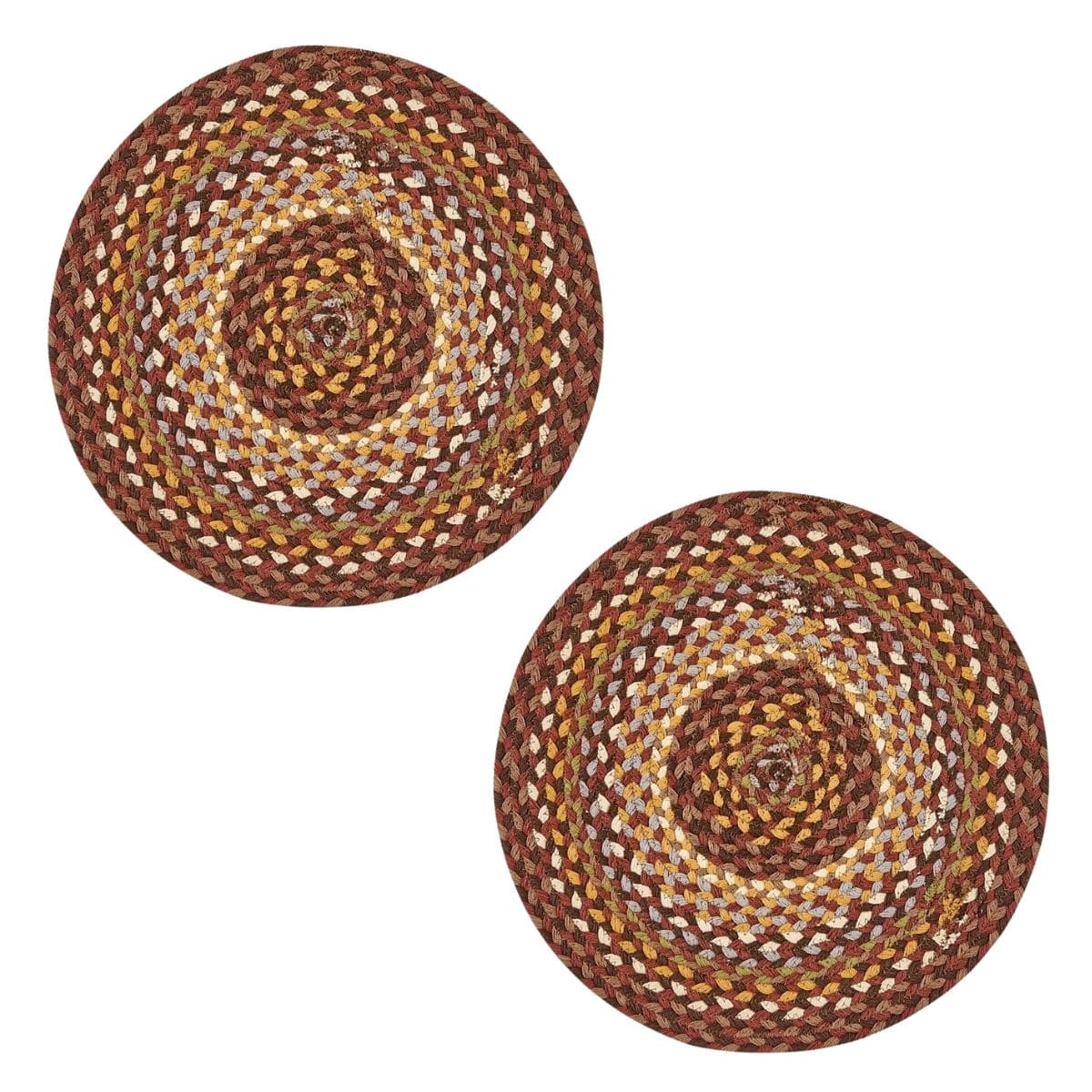 Park Designs Cooper Braided Placemat Round Set of 2