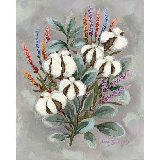 Penny Lane Publishing Cotton Bouquet By Sara Baker Art Print - 12 X 16