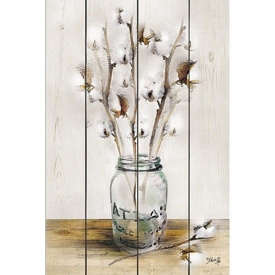 Penny Lane Publishing Cotton Stems By Marla Rae Art Print - 12 X 18