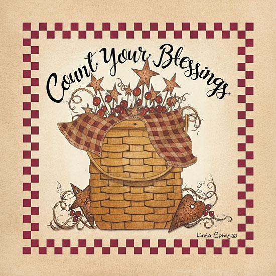 Penny Lane Publishing Count Your Blessings By Linda Spivey Art Print - 12 X 12