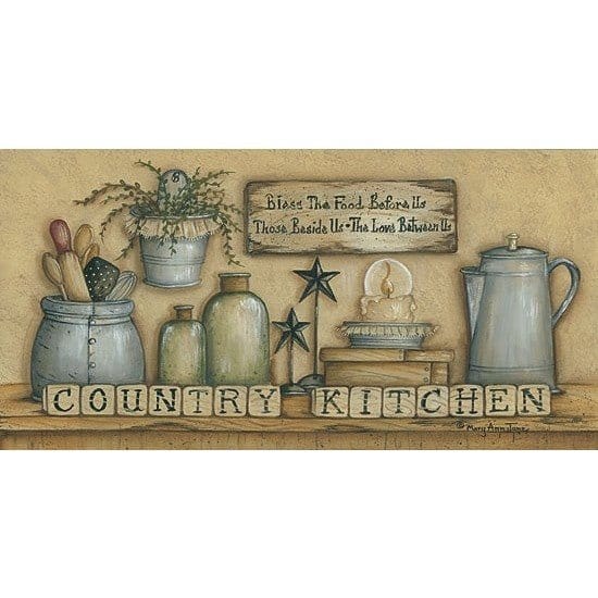 Penny Lane Publishing Countrty Kitchen By Mary Ann June Art Print - 9 X 18