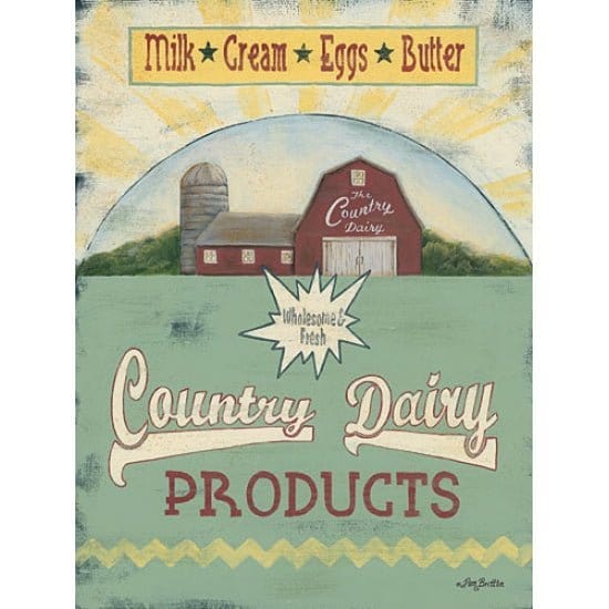 Penny Lane Publishing Country Dairy By Pam Britton Art Print - 12 X 16